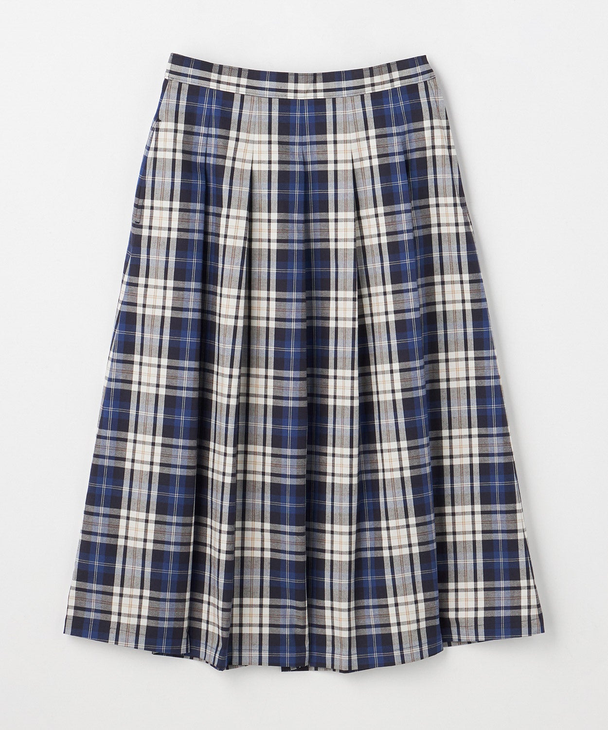 値下げ交渉あり　カドクラ　モスキー ブルーチェック ソフトプリーツチェックスカート(WOMEN) 全4色 | BRITISH MADE