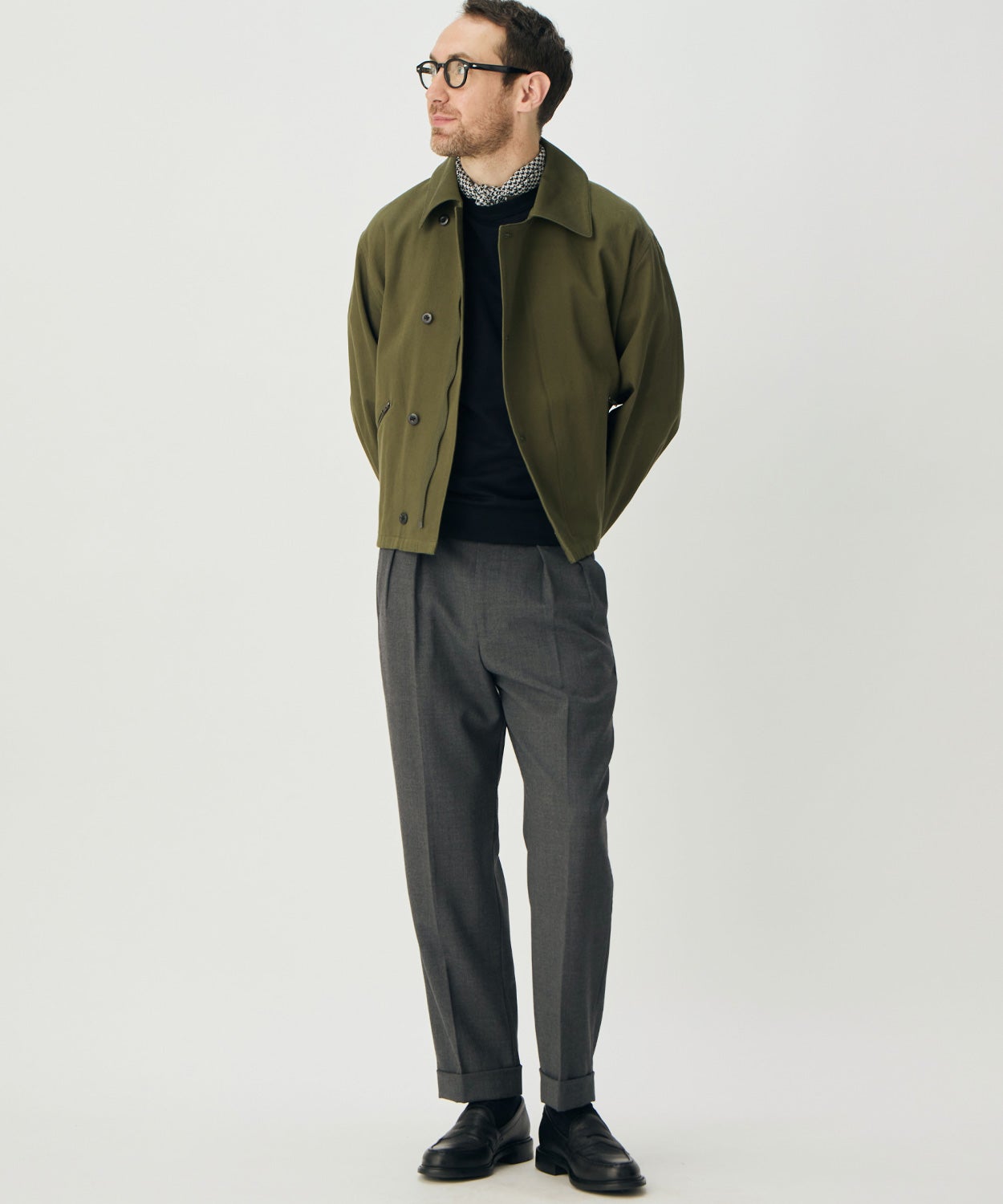 オフィサーパンツ/ポーツマス(ベルトループ付き)(MEN) 全1色 | BRITISH