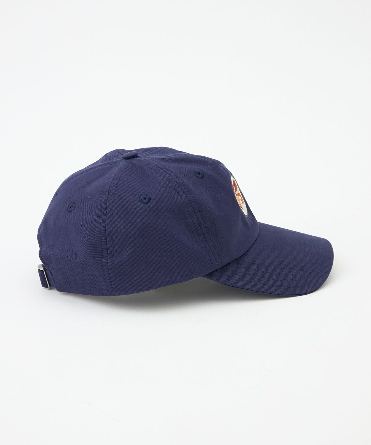 フラワーエンブレム刺繍ベースボールキャップ(コットン)(UNISEX) 全1色
