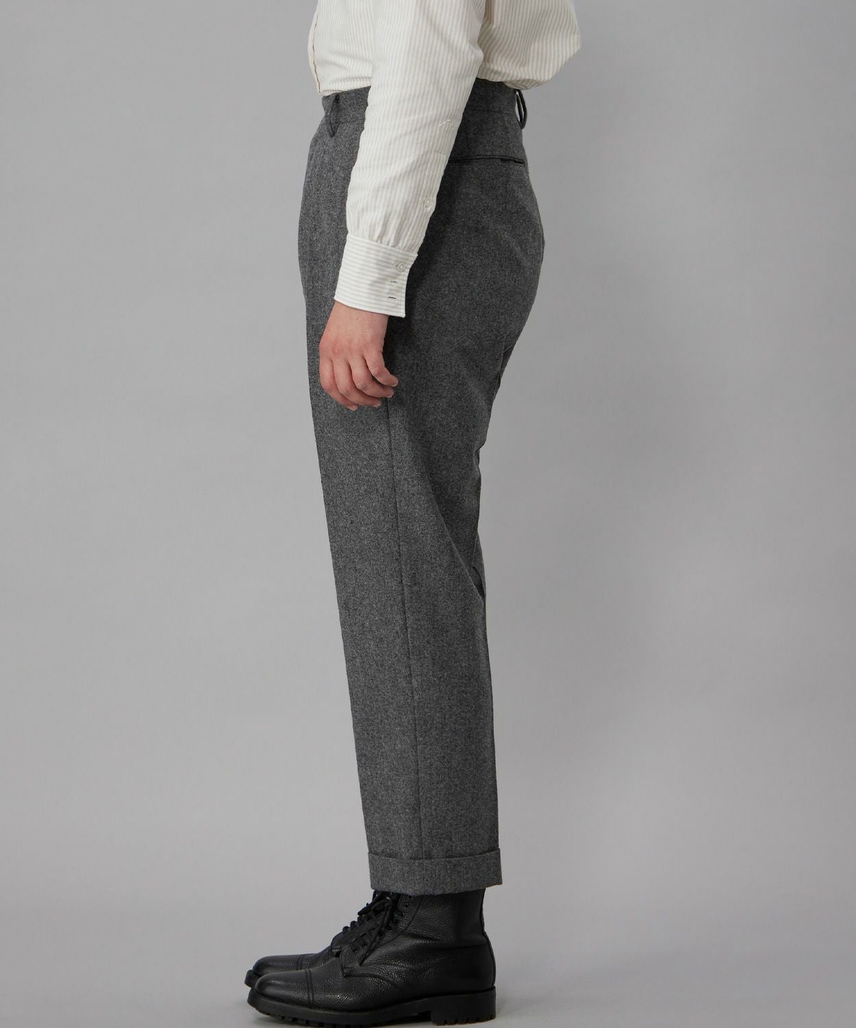 オフィサーパンツ/ポーツマス(ベルトループ付き)(フランネル)(MEN) 全2