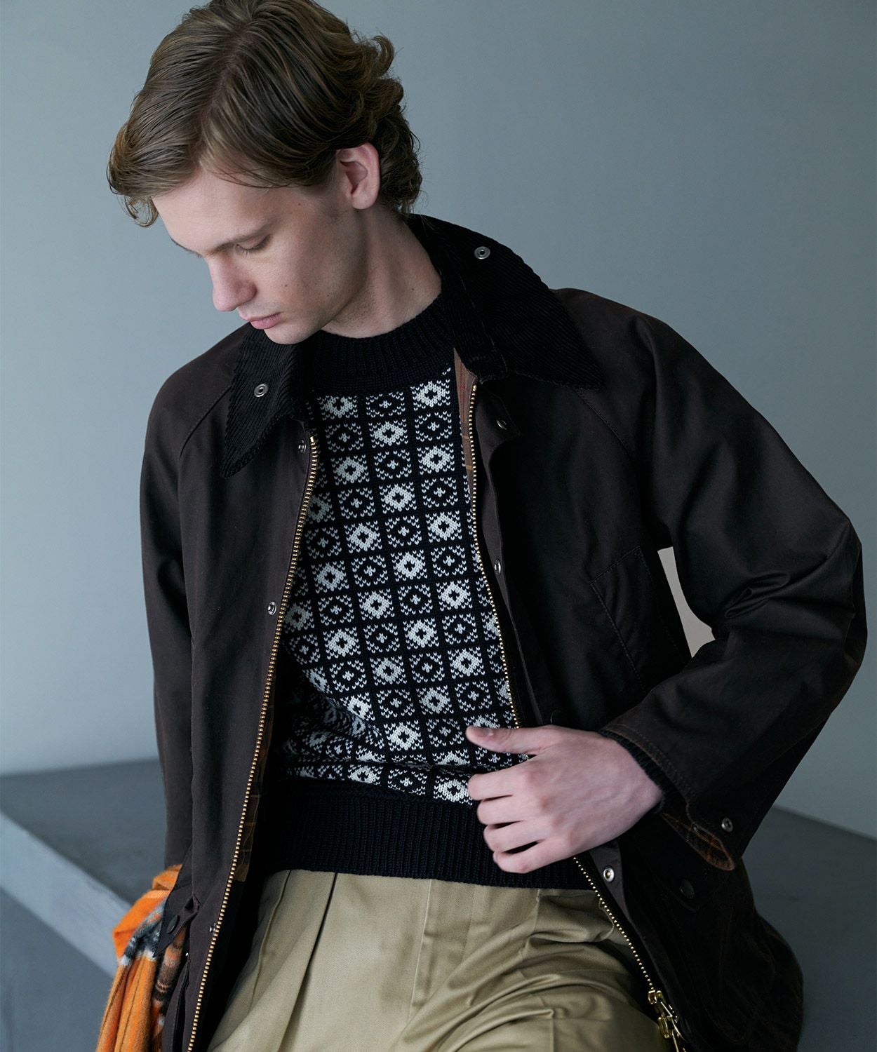 別注]オーバーサイズ ビデイル(ワックスド コットン)(UNISEX) 全1色