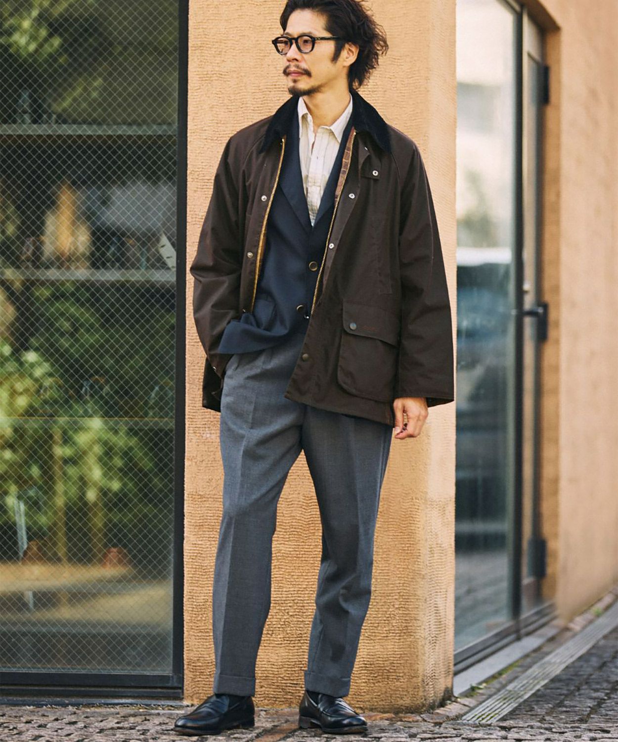 別注]オーバーサイズ ビデイル(ワックスド コットン)(UNISEX) 全1色