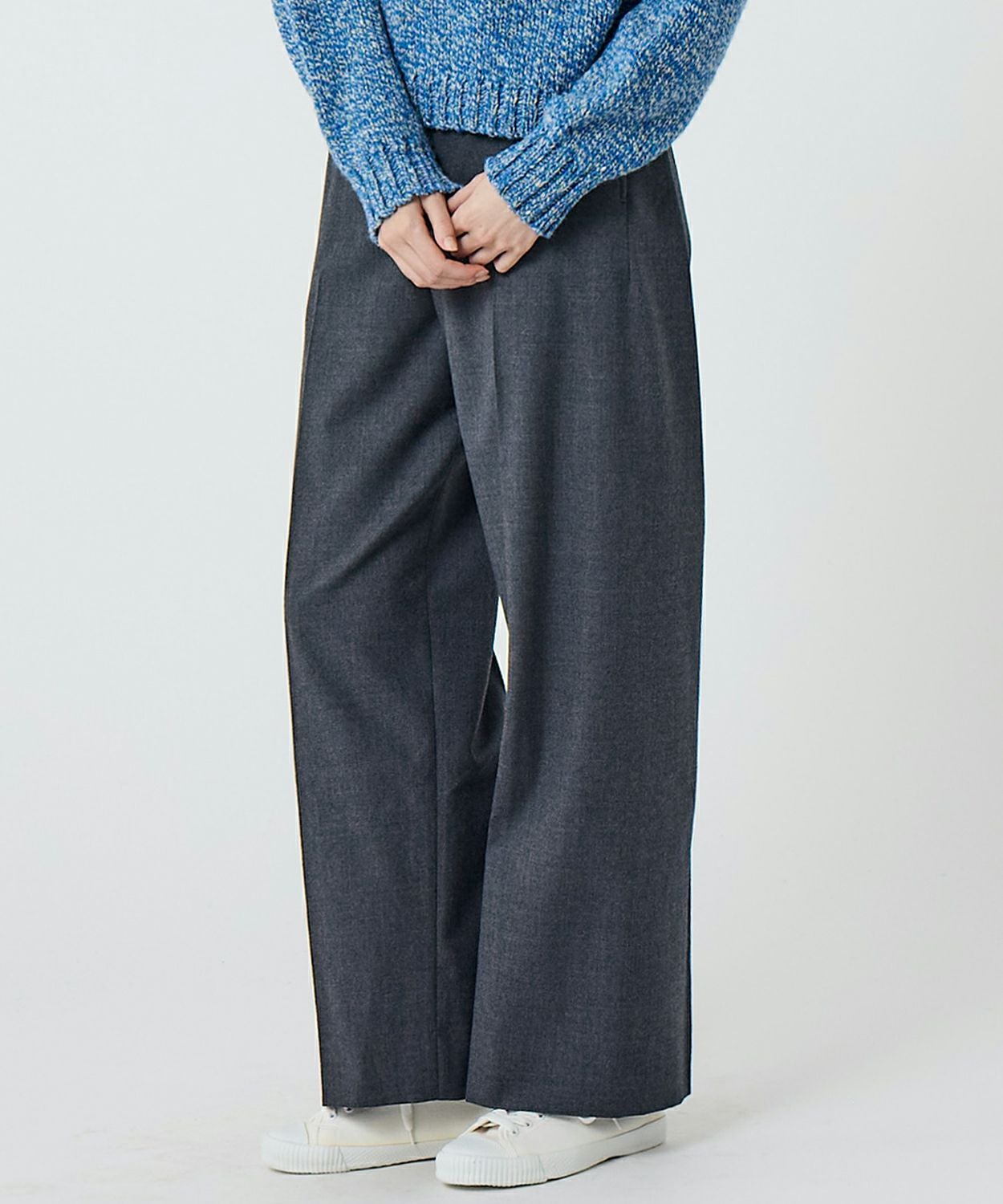 セレモニーパンツ(ウールミルドツイル)(WOMEN) 全1色 | BRITISH MADE