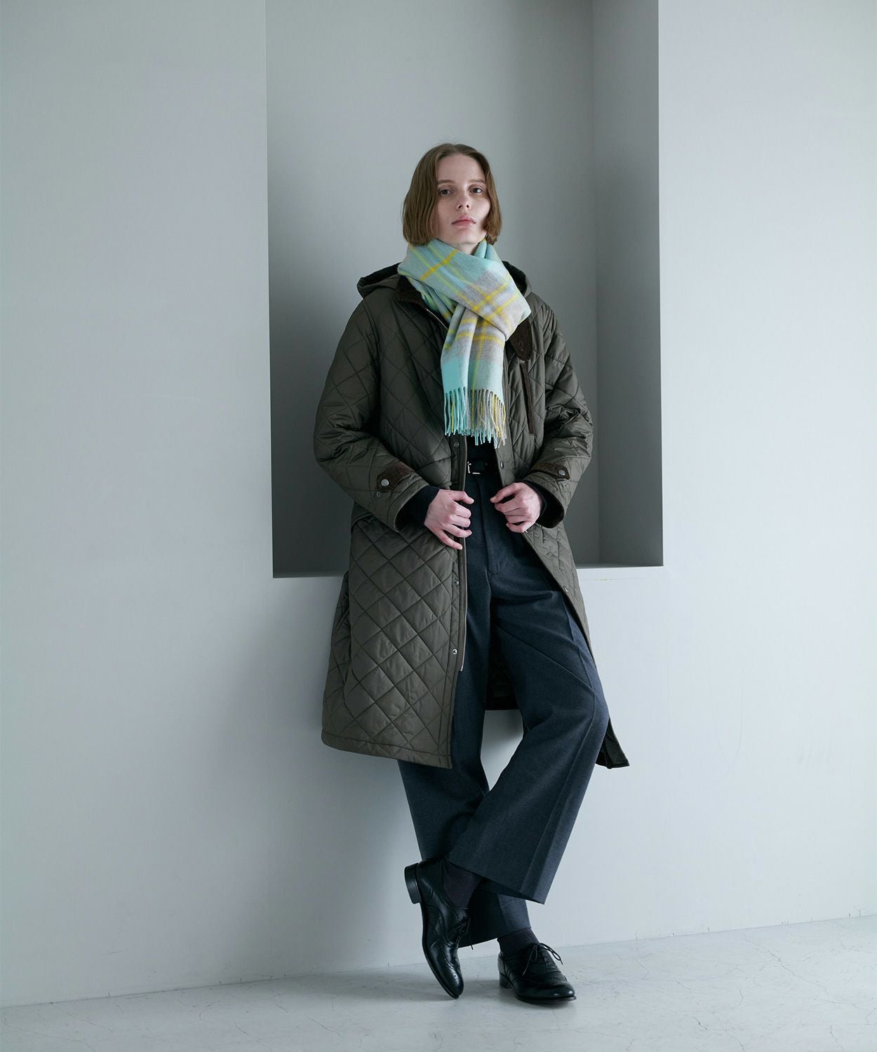 別注]大判チェックストール(カシミヤ) 全2色 | BRITISH MADE