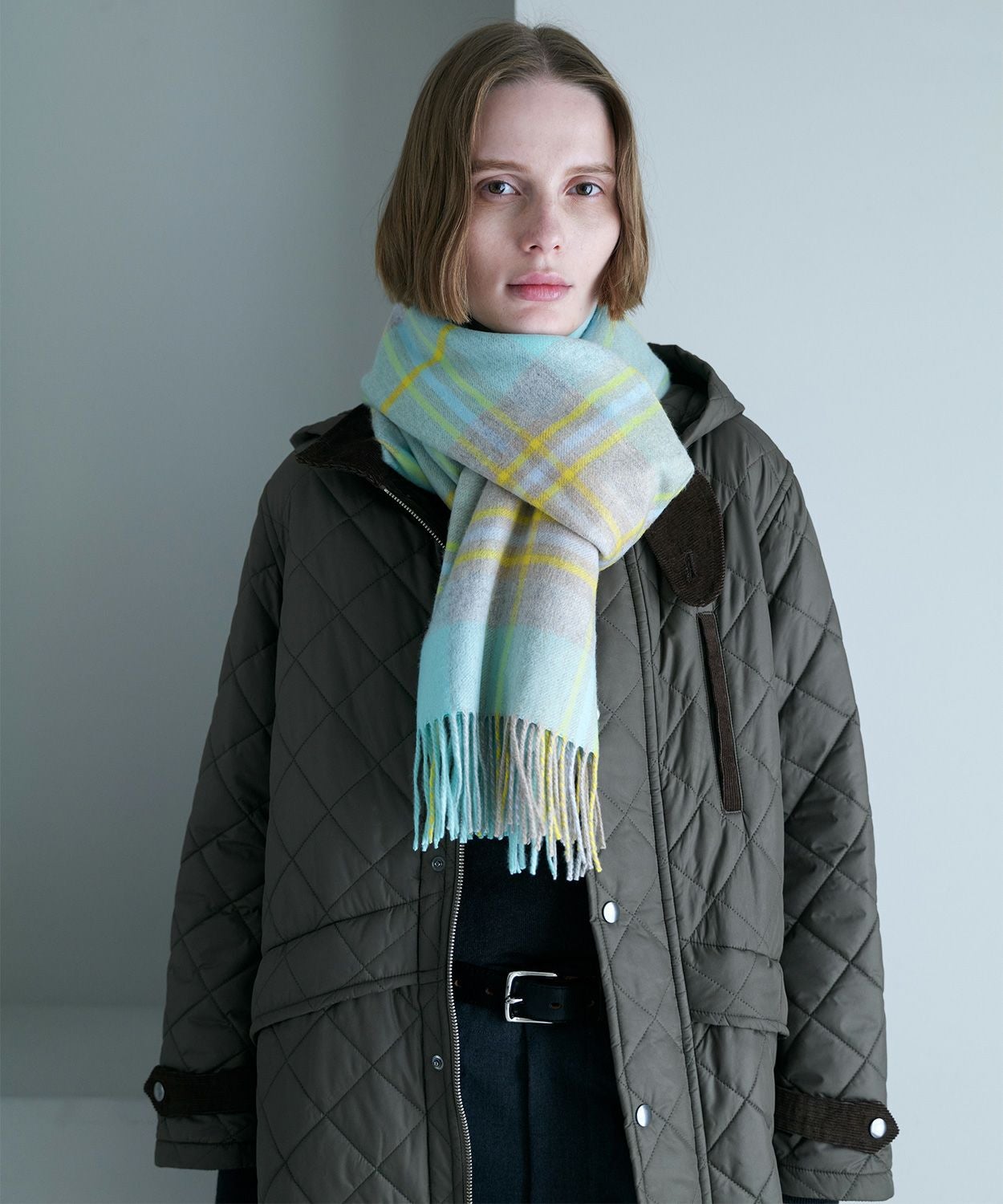 別注]大判チェックストール(カシミヤ) 全2色 | BRITISH MADE