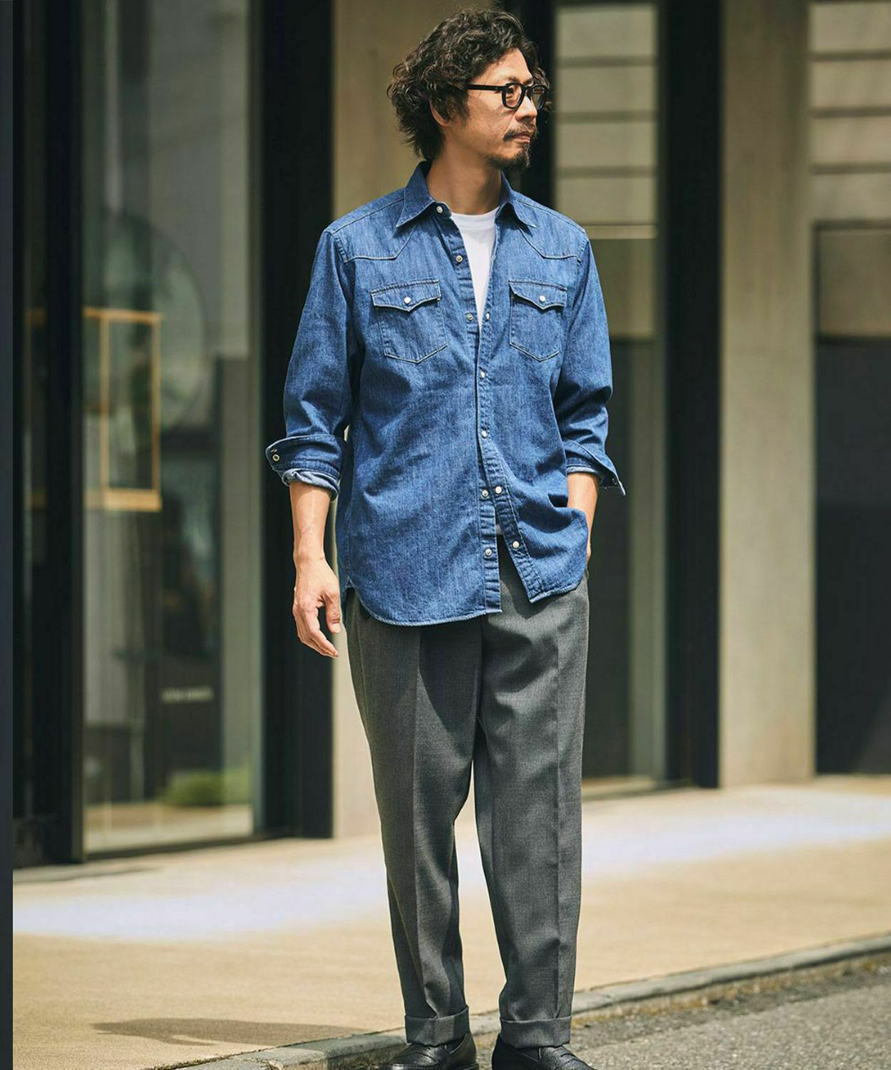 デニムシャツ/リバプール(MEN) 全2色 | BRITISH MADE