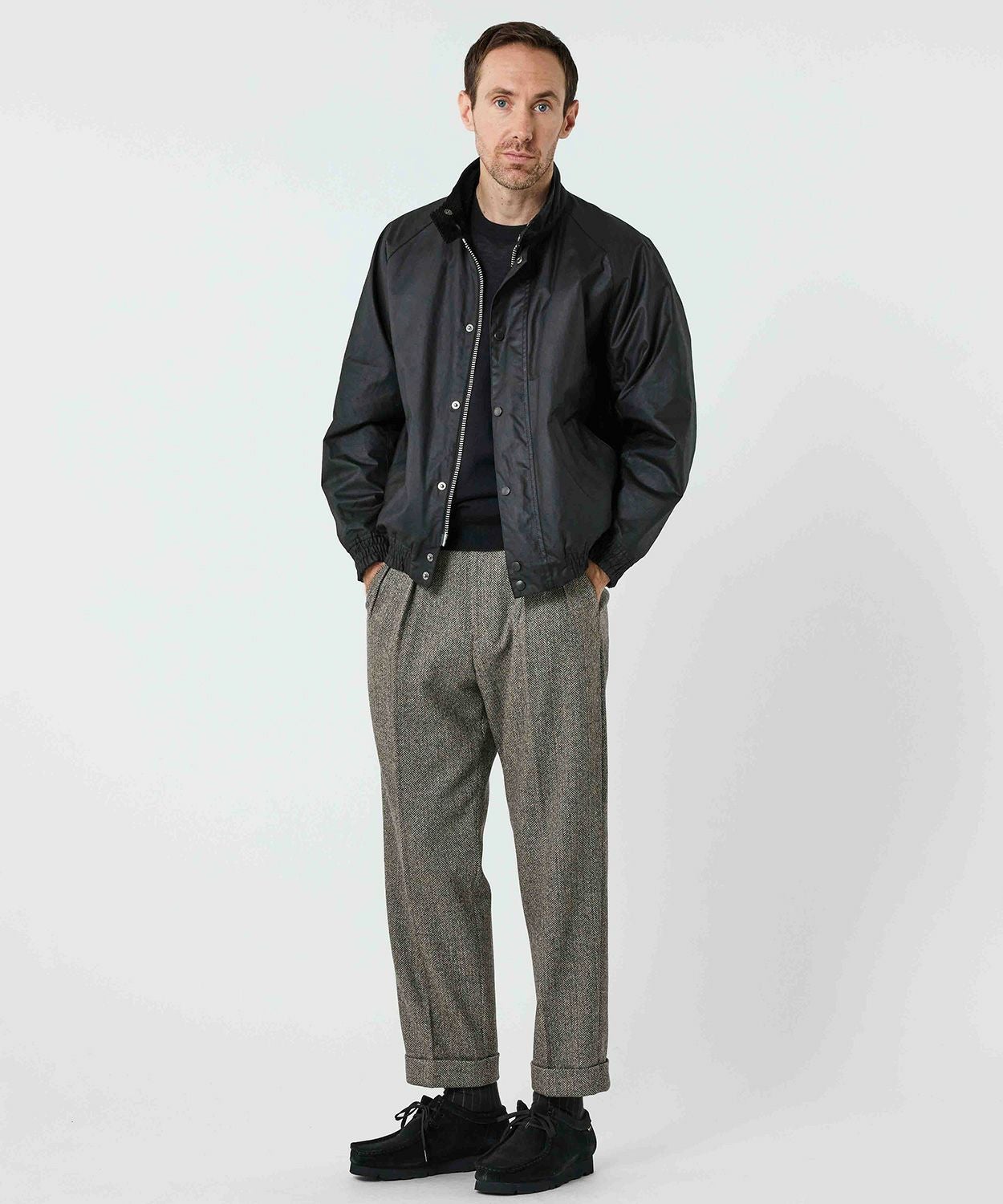 トランスポートブルゾン(ワックスド コットン)(UNISEX) 全2色