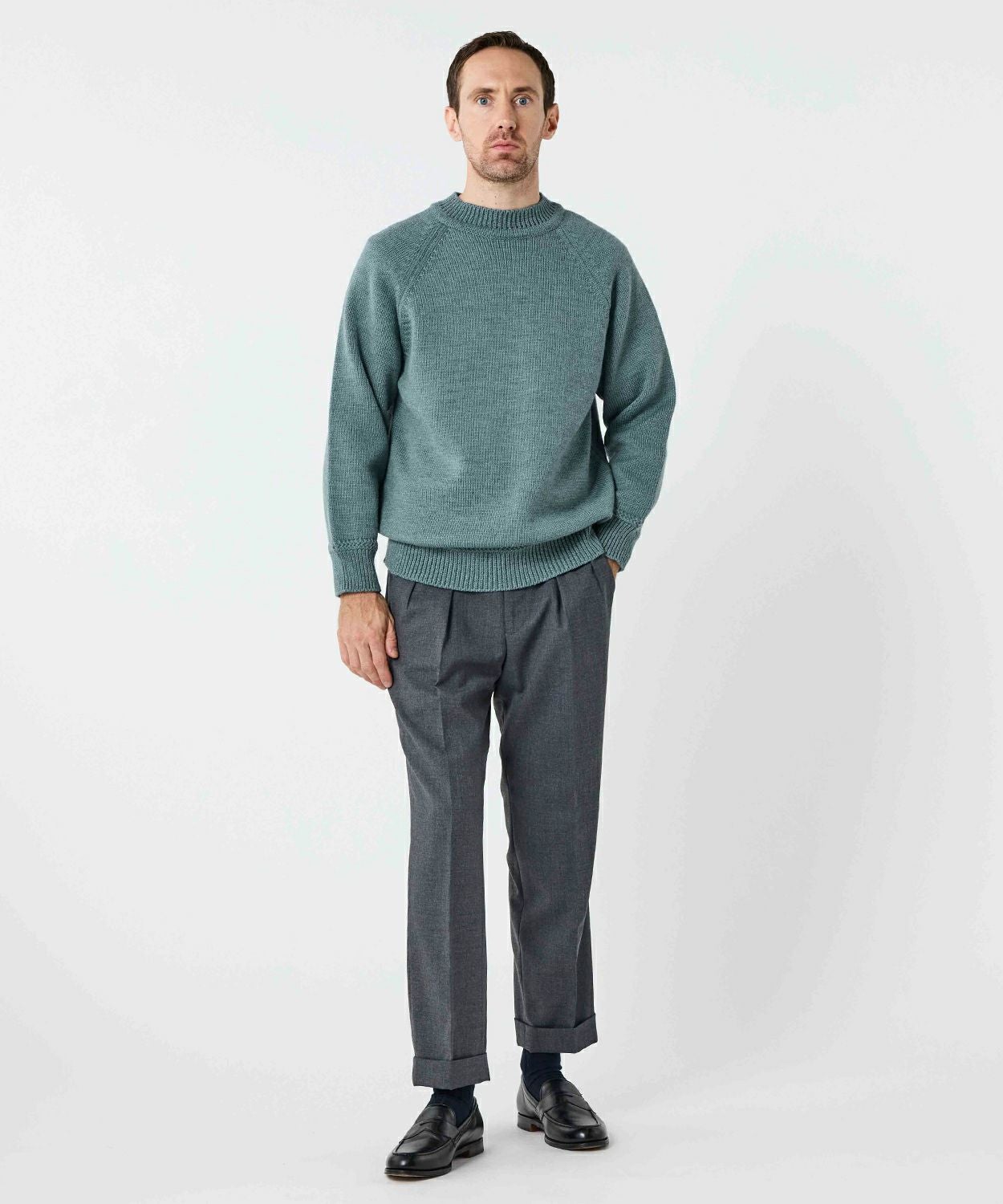 ラグランセーター/ブリストル(MEN) 全2色 | BRITISH MADE