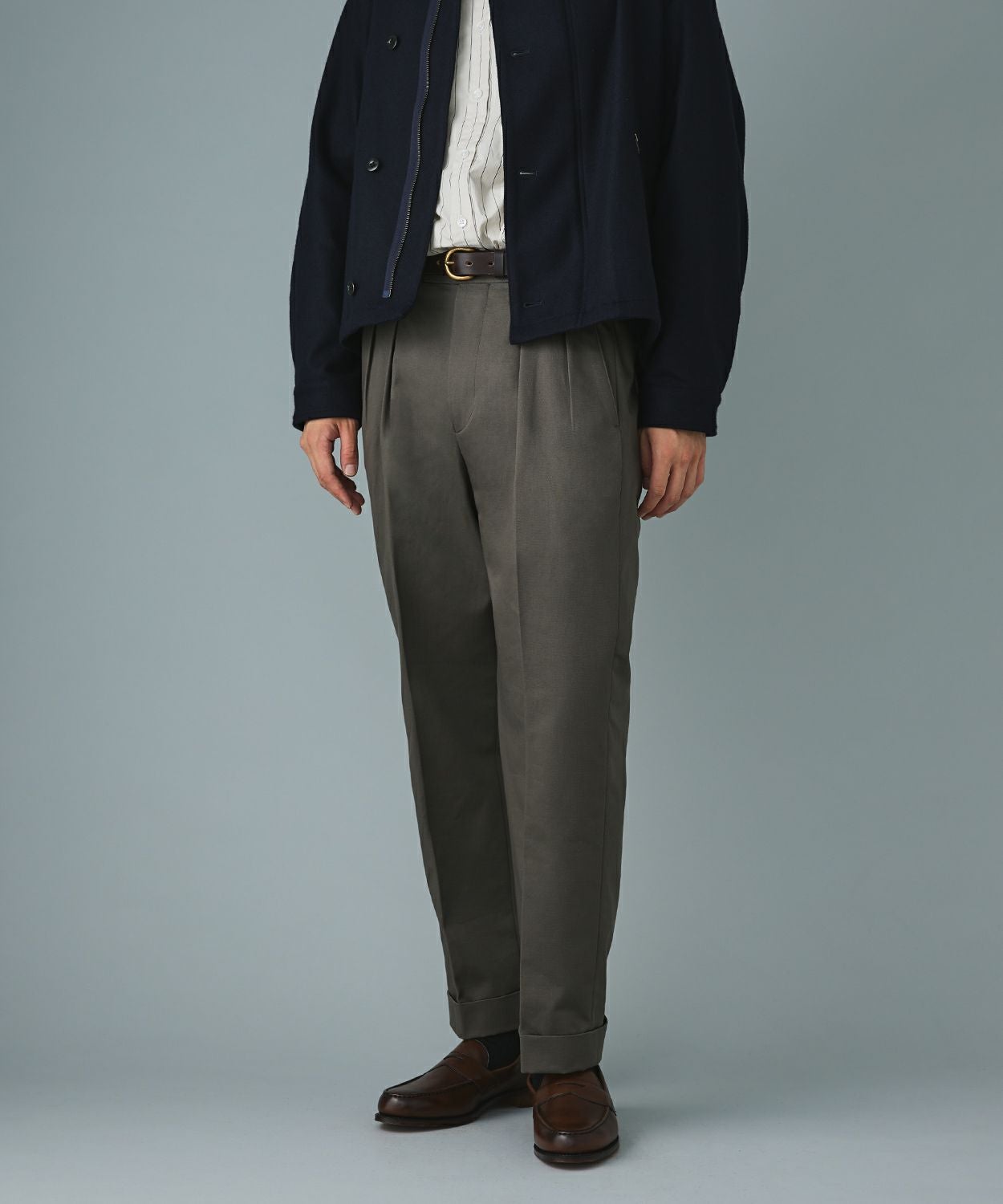 オフィサーパンツ/ポーツマス(ベルトループ付き)(コットン)(MEN) 全1色