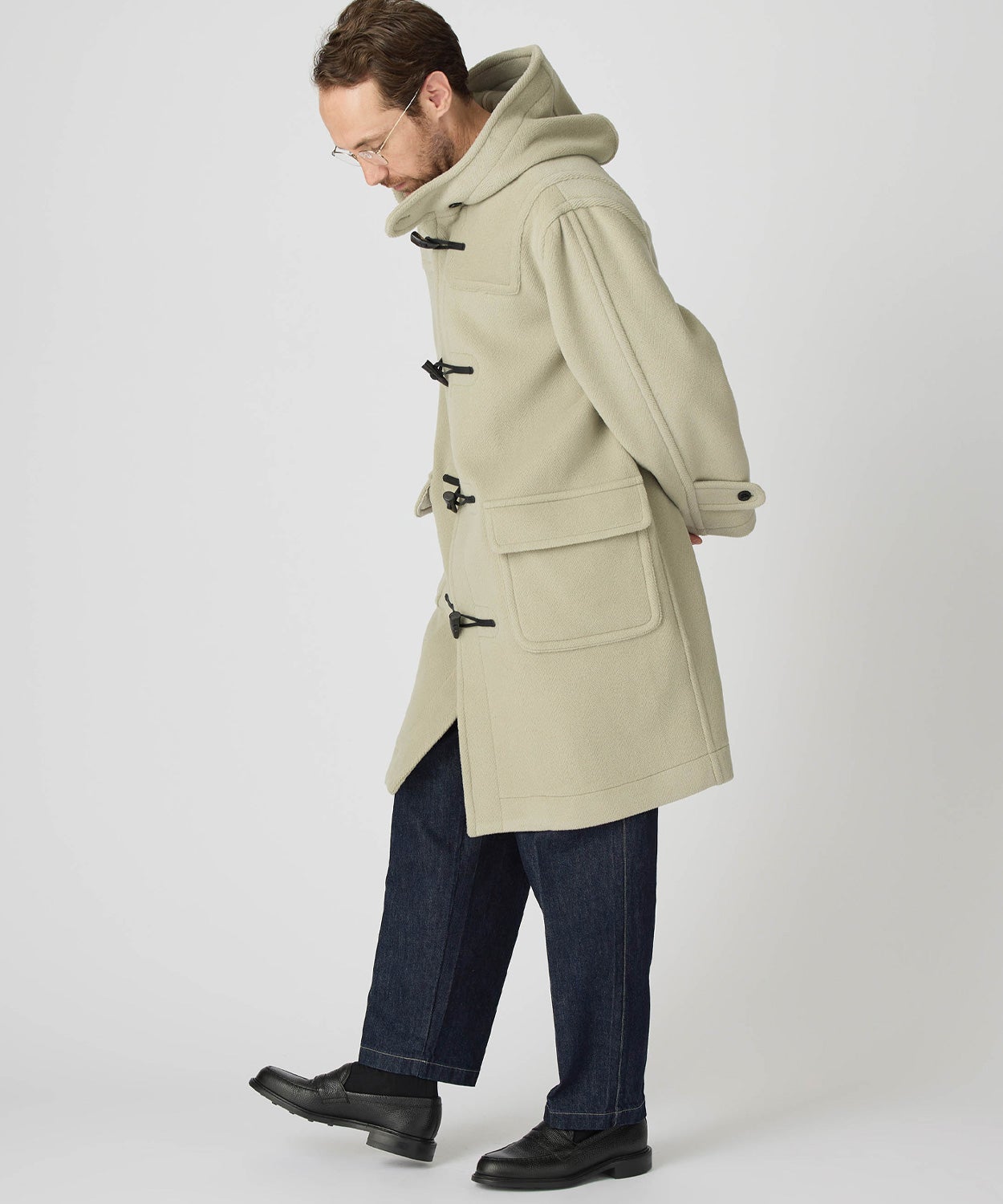 別注]ヘリンボーンダッフルコート(ウール)(MEN) 全5色 | BRITISH MADE