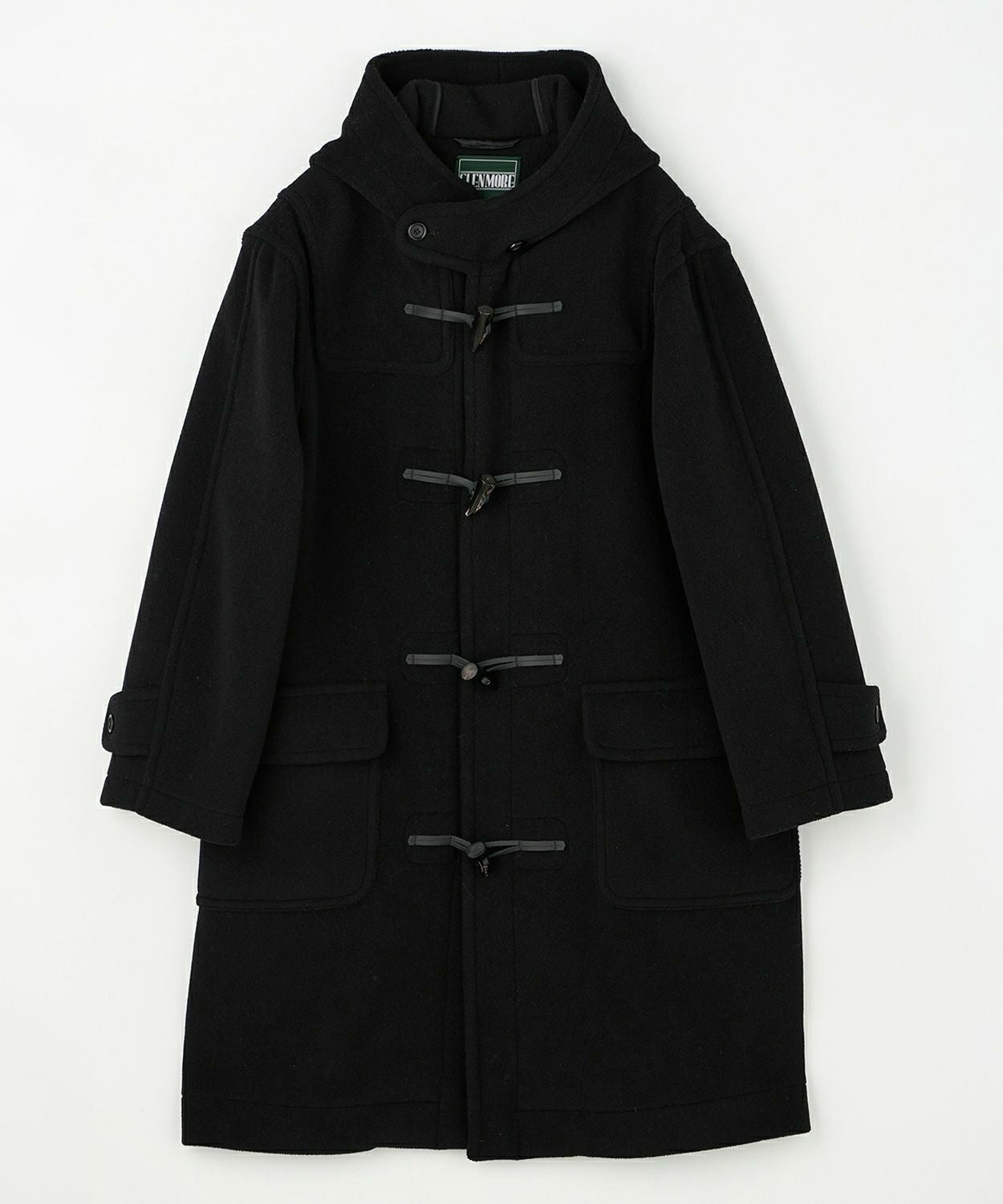 GLENMORE ヘリンボーン ダッフルコート Mサイズ ブラック ウール 別注]ヘリンボーンダッフルコート(ウール)(MEN) 全4色 | BRITISH MADE