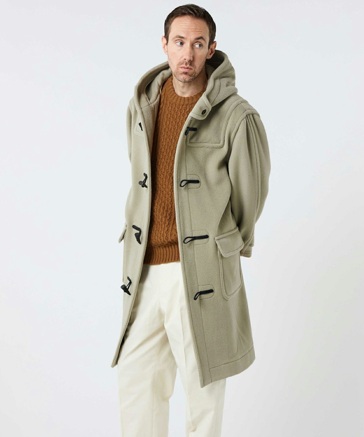 別注]ヘリンボーンダッフルコート(ウール)(MEN) 全5色 | BRITISH MADE