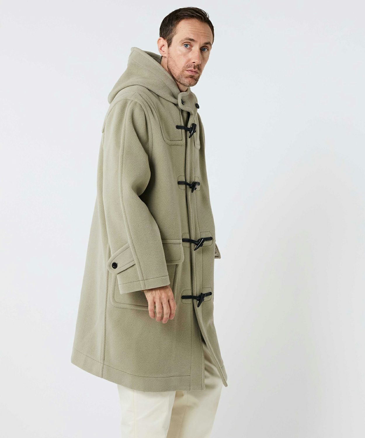 別注]ヘリンボーンダッフルコート(ウール)(MEN) 全4色 | BRITISH MADE