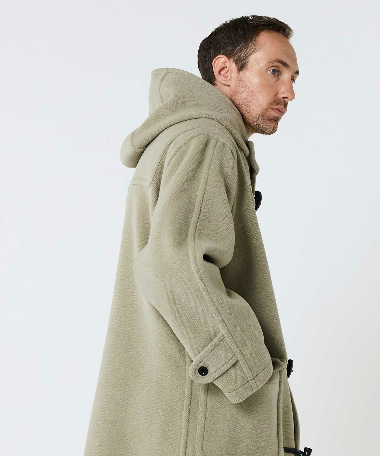 別注]ヘリンボーンダッフルコート(ウール)(MEN) 全4色 | BRITISH MADE