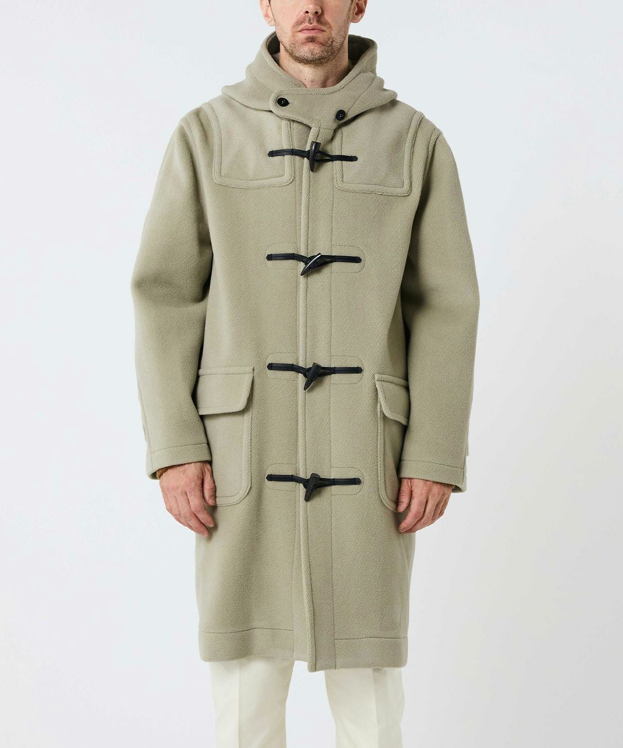 別注]ヘリンボーンダッフルコート(ウール)(MEN) 全4色 | BRITISH MADE