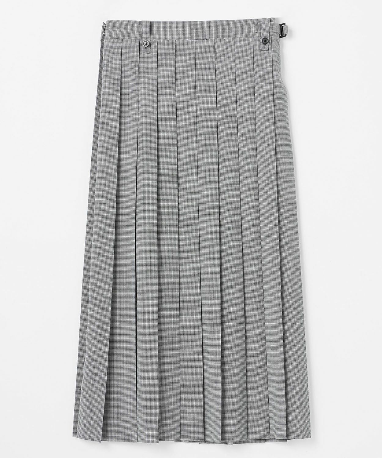 ボタンループプリーツスカート(チェック) 全2色 | BRITISH MADE