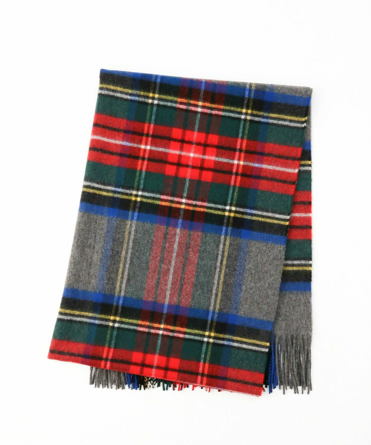 大判タータンチェックストール(カシミヤ)全2色 | BRITISH MADE