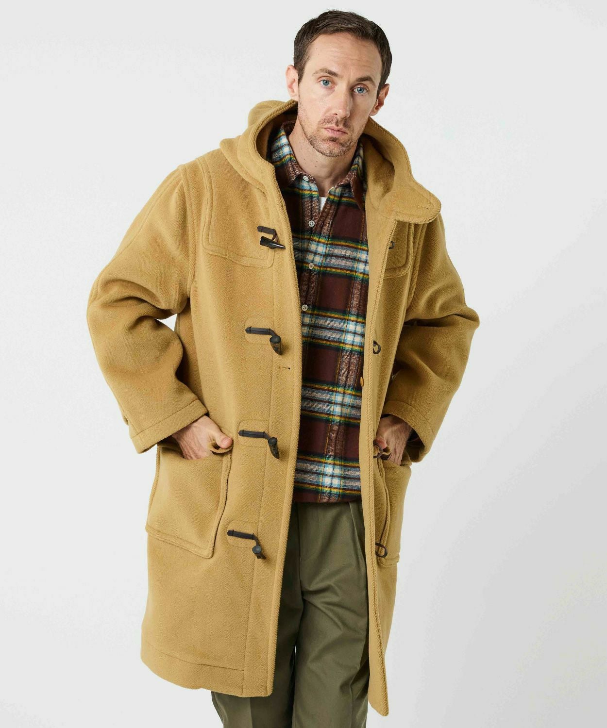 ヘリンボーンダッフルコート(ウール)(MEN) 全2色 | BRITISH MADE ヘリンボーンダッフルコート(ウール)(MEN) 全2色 | BRITISH MADE