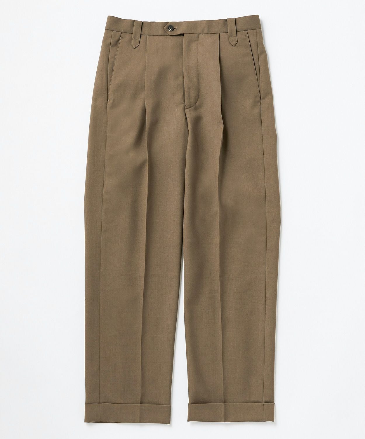 ドレスワイドパンツ/セントアイヴス(ウール)(MEN) 全2色 | BRITISH MADE