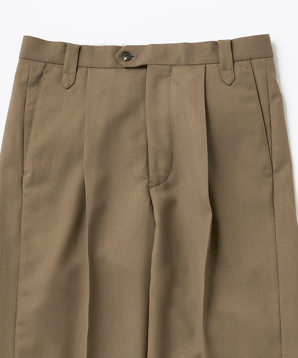 ドレスワイドパンツ/セントアイヴス(ウール)(MEN) 全2色 | BRITISH MADE