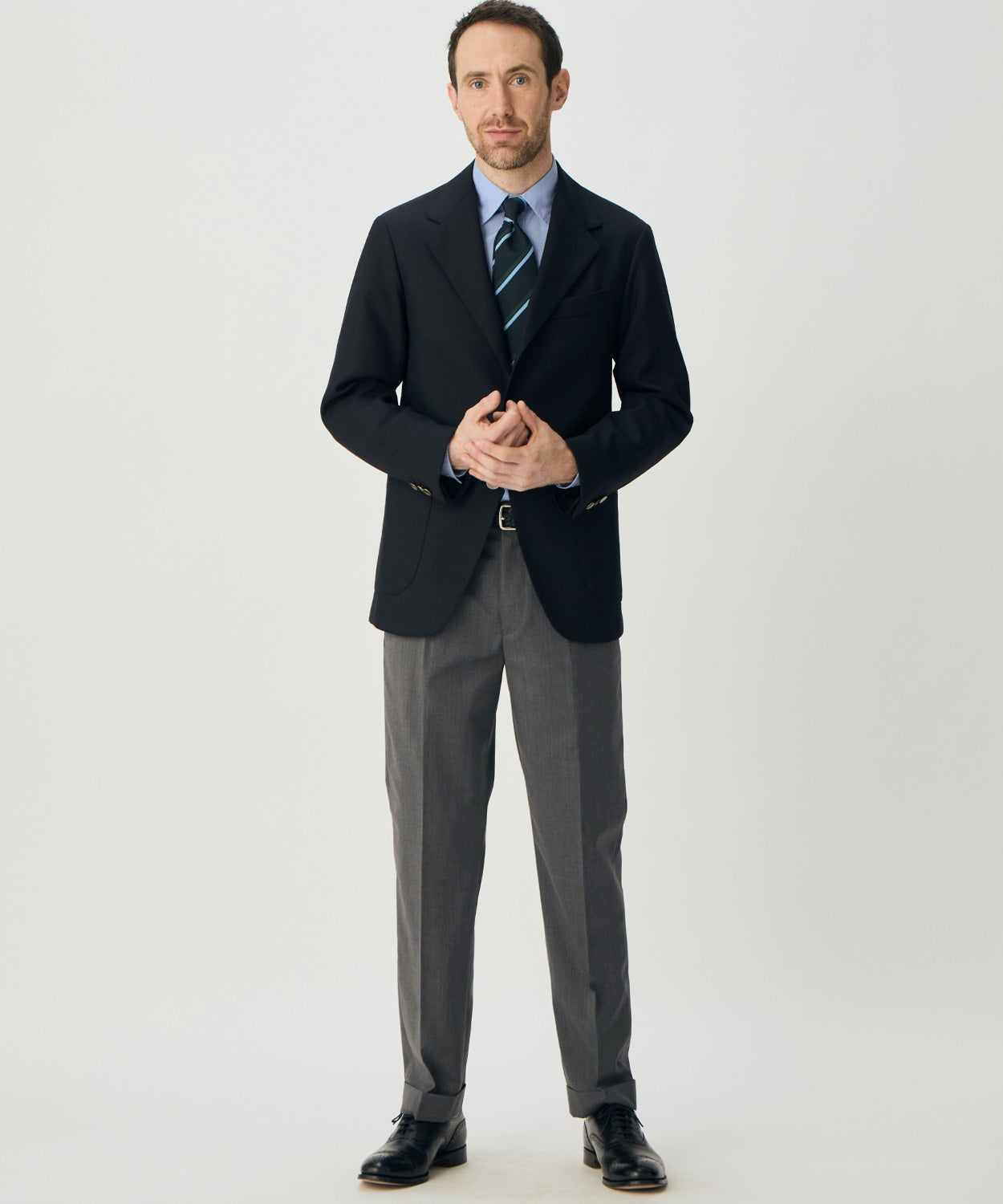 スリムパンツ/イズリントン(ウールギャバ)(MEN) 全1色 | BRITISH MADE