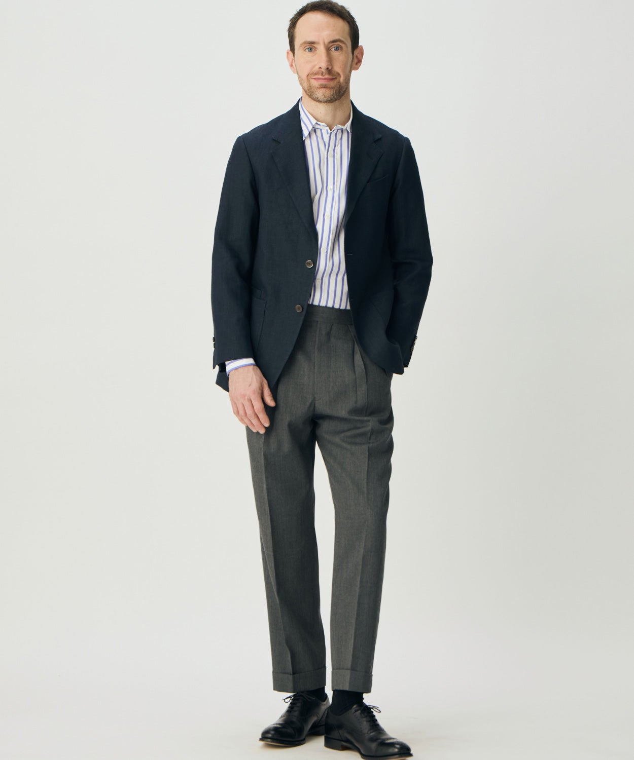 シングルブレザー/テムズ(リネン)(MEN) 全1色 | BRITISH MADE