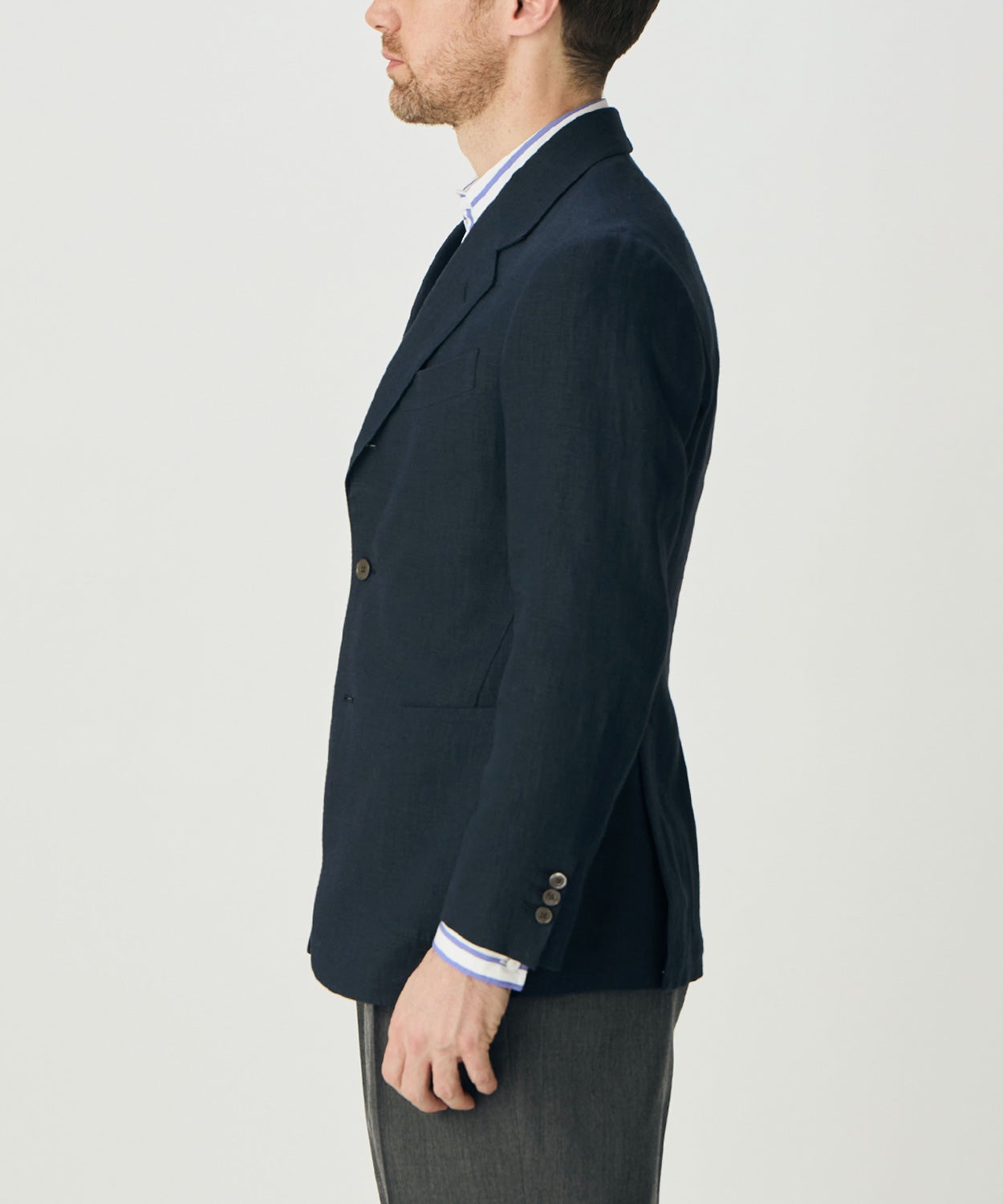 シングルブレザー/テムズ(リネン)(MEN) 全1色 | BRITISH MADE