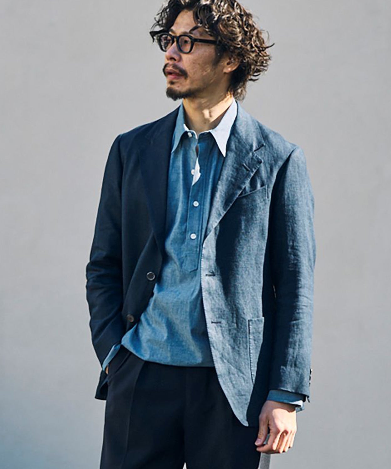 シングルブレザー/テムズ(リネン)(MEN) 全1色 | BRITISH MADE