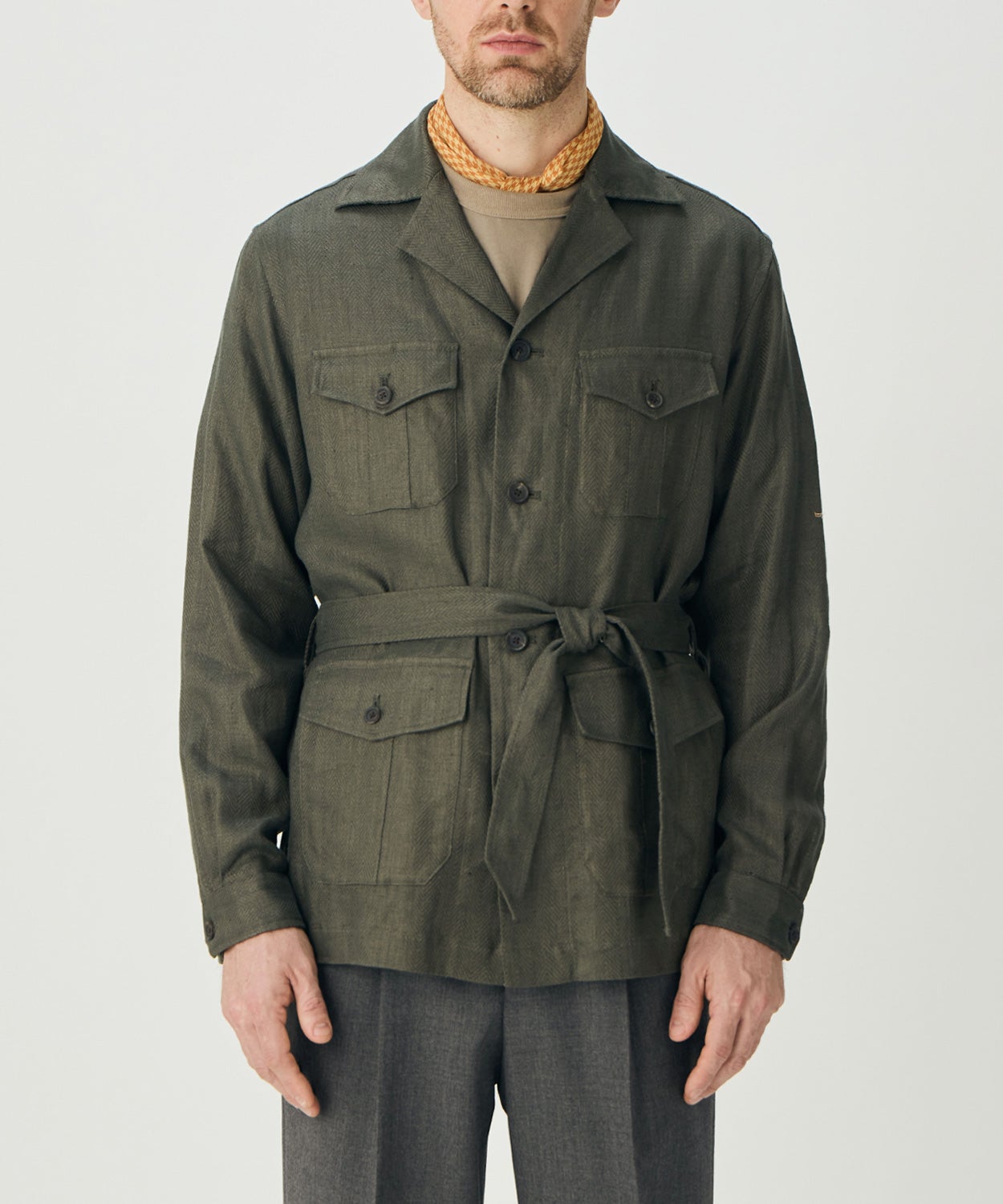 サファリジャケット/サウサンプトン(リネン)(MEN) 全2色 | BRITISH MADE