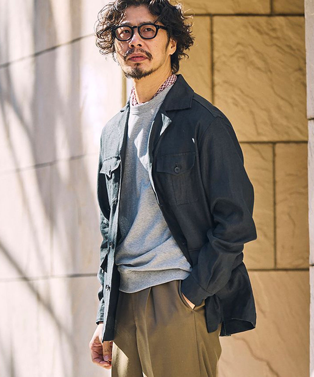サファリジャケット/サウサンプトン(リネン)(MEN) 全2色 | BRITISH MADE