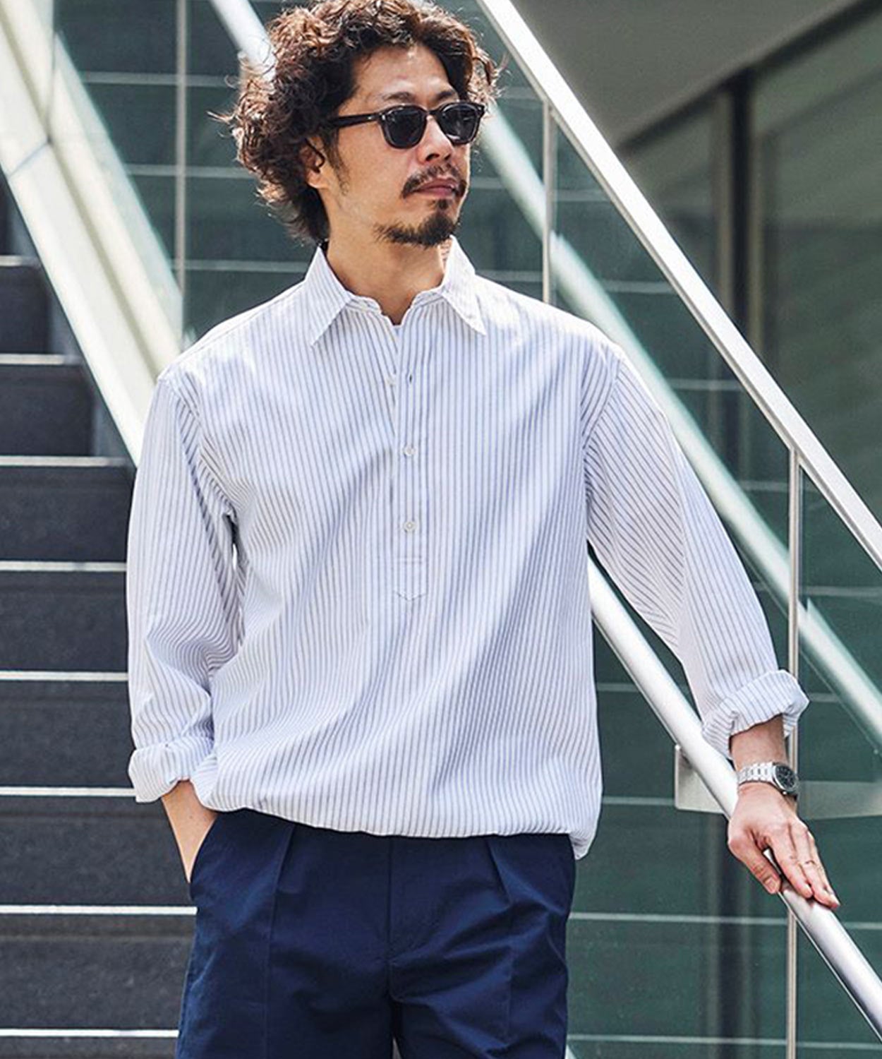 プルオーバーシャツブルゾン/ワイト(MEN) 全4色 | BRITISH MADE