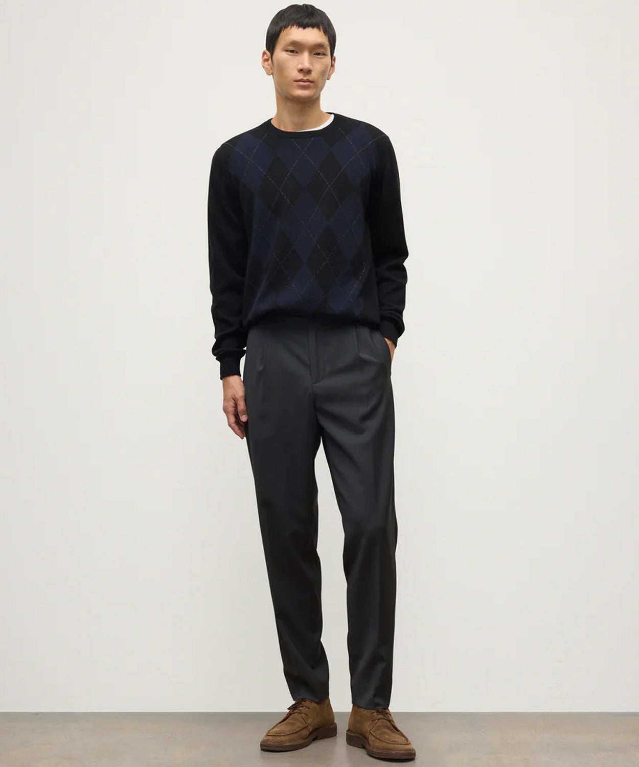 アーガイルセーター(カシミヤ)(MEN) 全2色 | BRITISH MADE