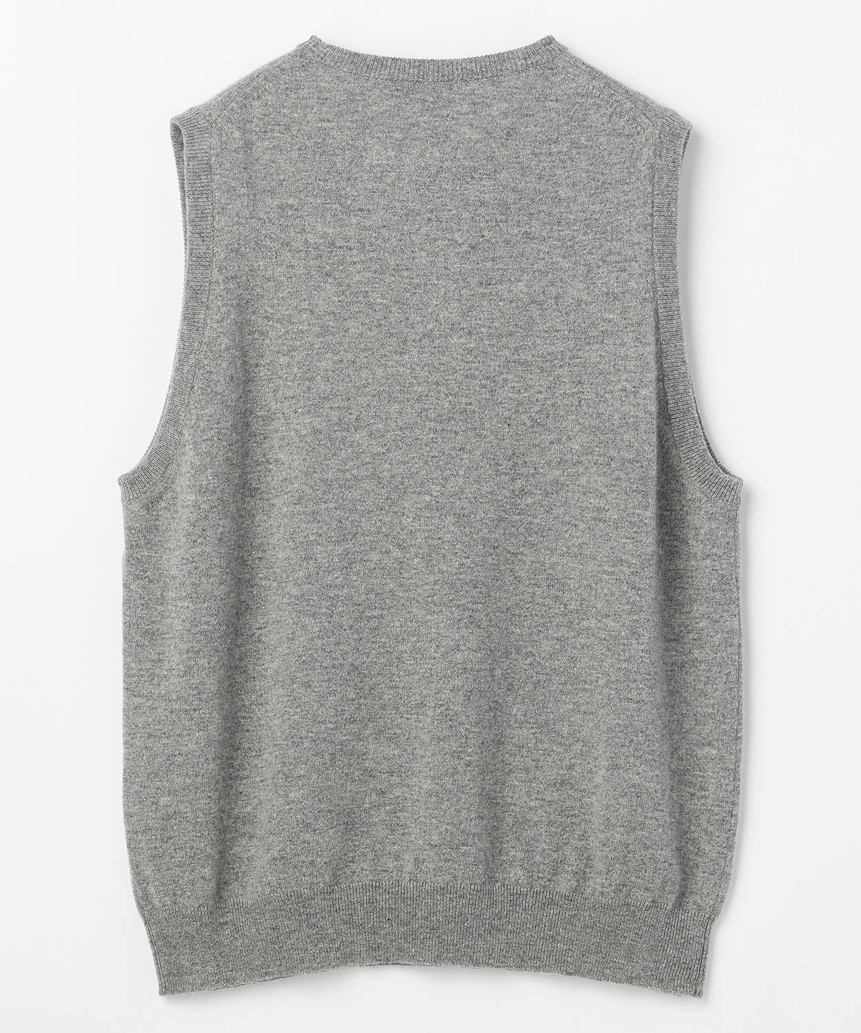 クルーネックノースリーブニット(カシミヤ)(MEN) 全2色 | BRITISH MADE
