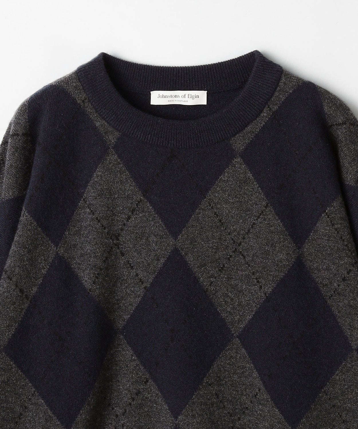 クランアーガイルセーター(カシミヤ)(WOMEN) 全2色 | BRITISH MADE