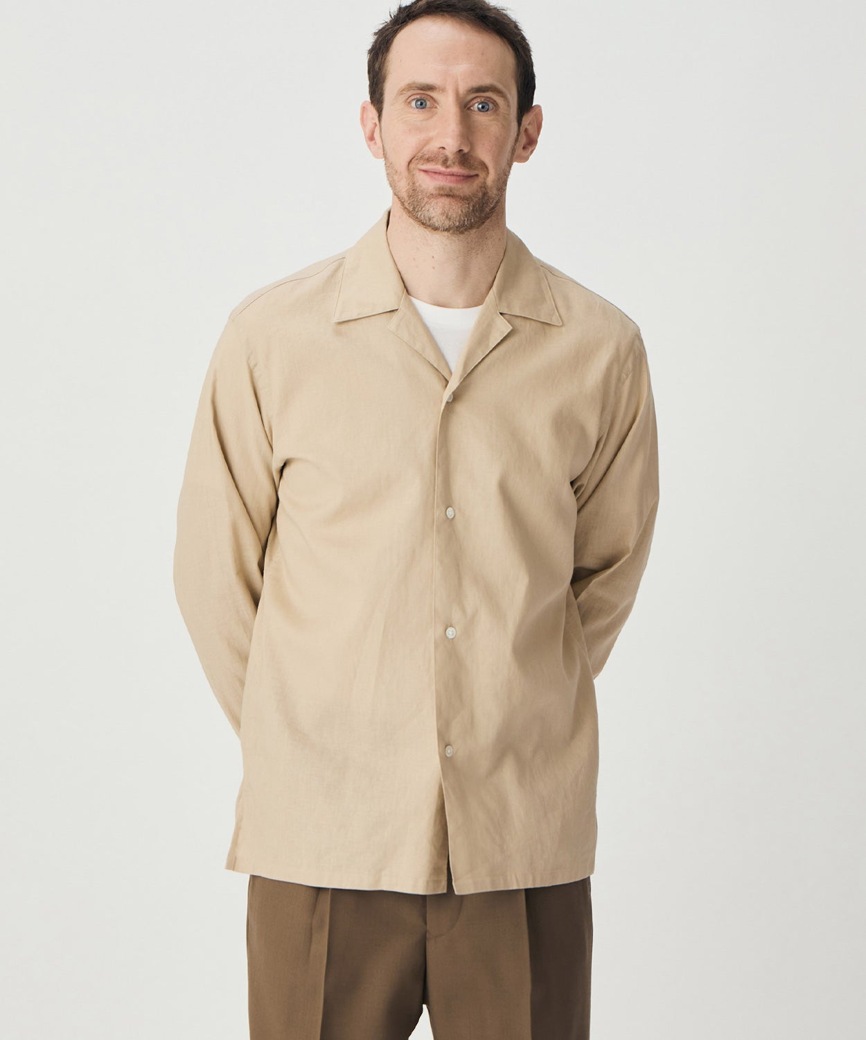 オープンカラーシャツ/ヘイスティングス(MEN) 全3色 | BRITISH MADE