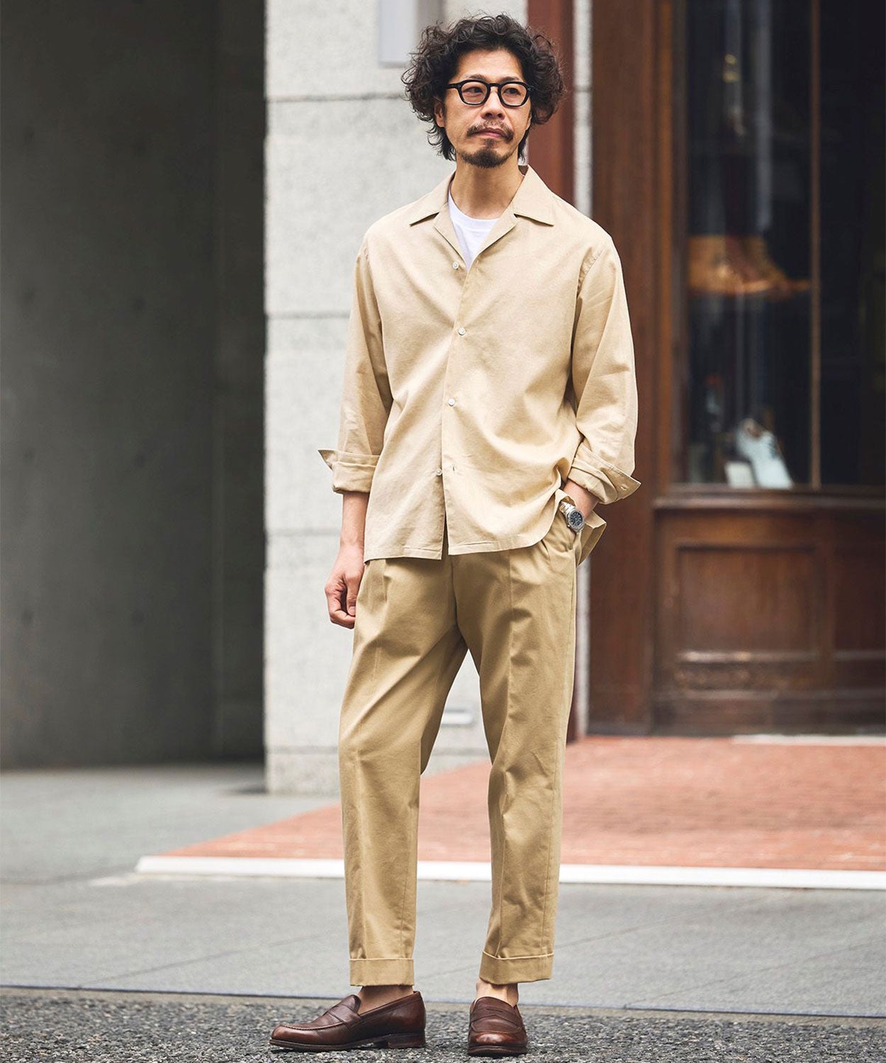 オープンカラーシャツ/ヘイスティングス(MEN) 全3色 | BRITISH MADE
