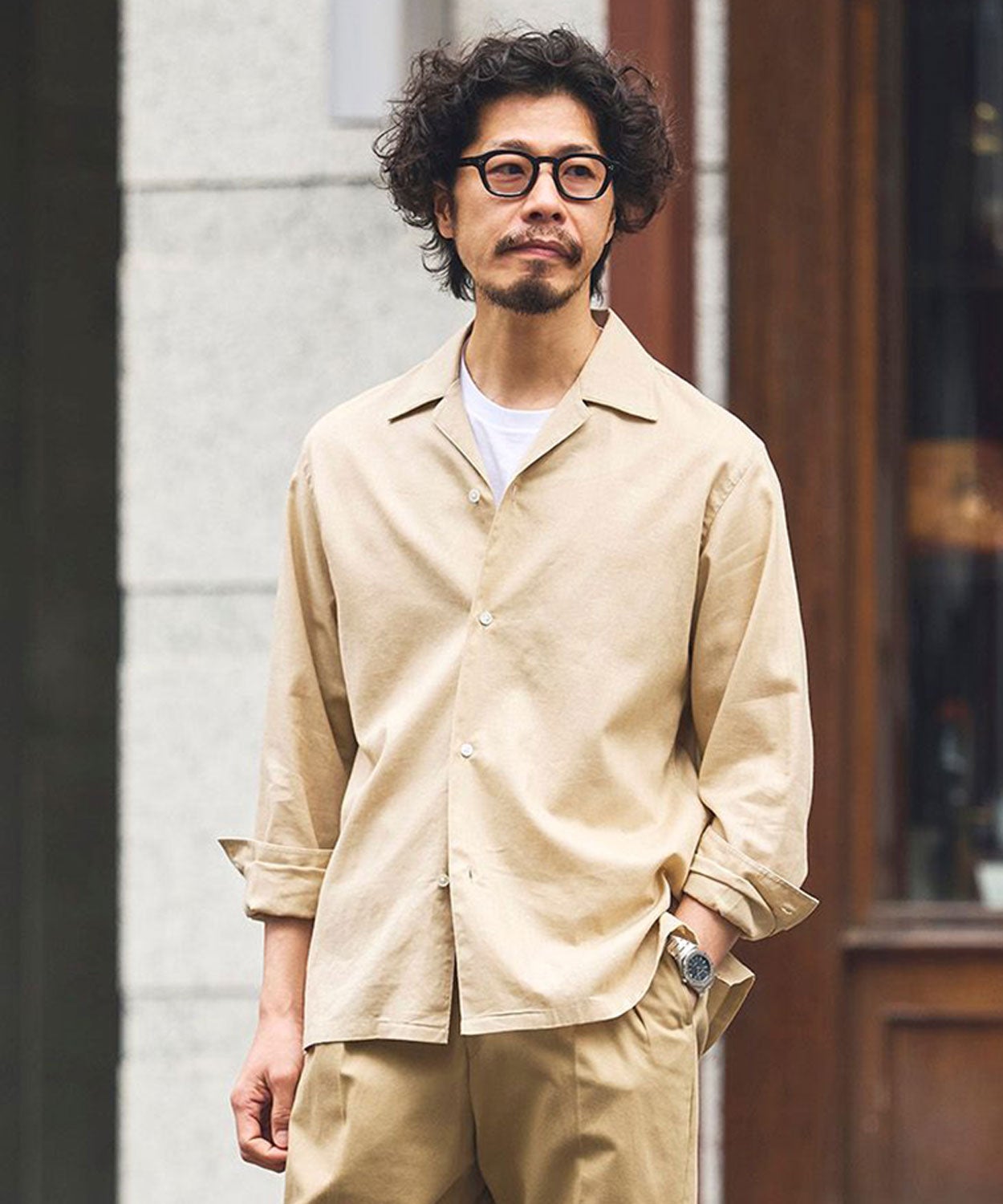 オープンカラーシャツ/ヘイスティングス(MEN) 全3色 | BRITISH MADE
