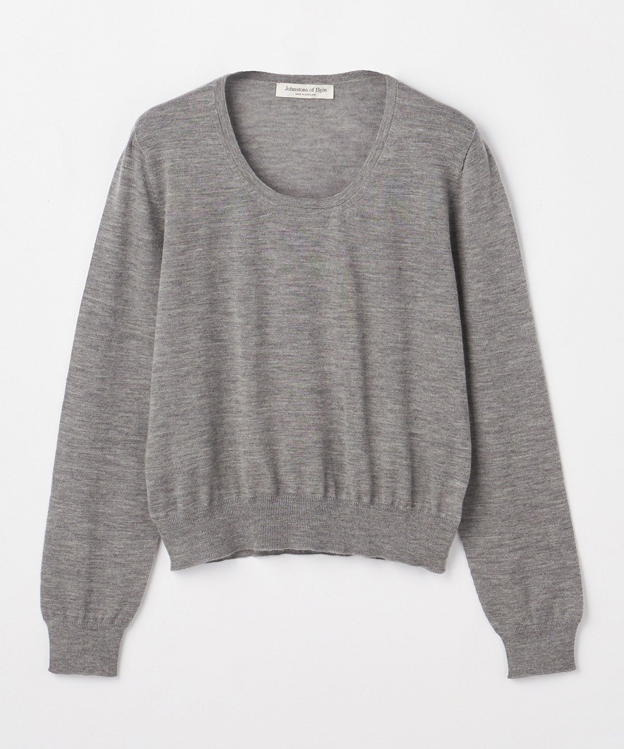 スクープネックニット(カシミヤ)(WOMEN) 全2色 | BRITISH MADE