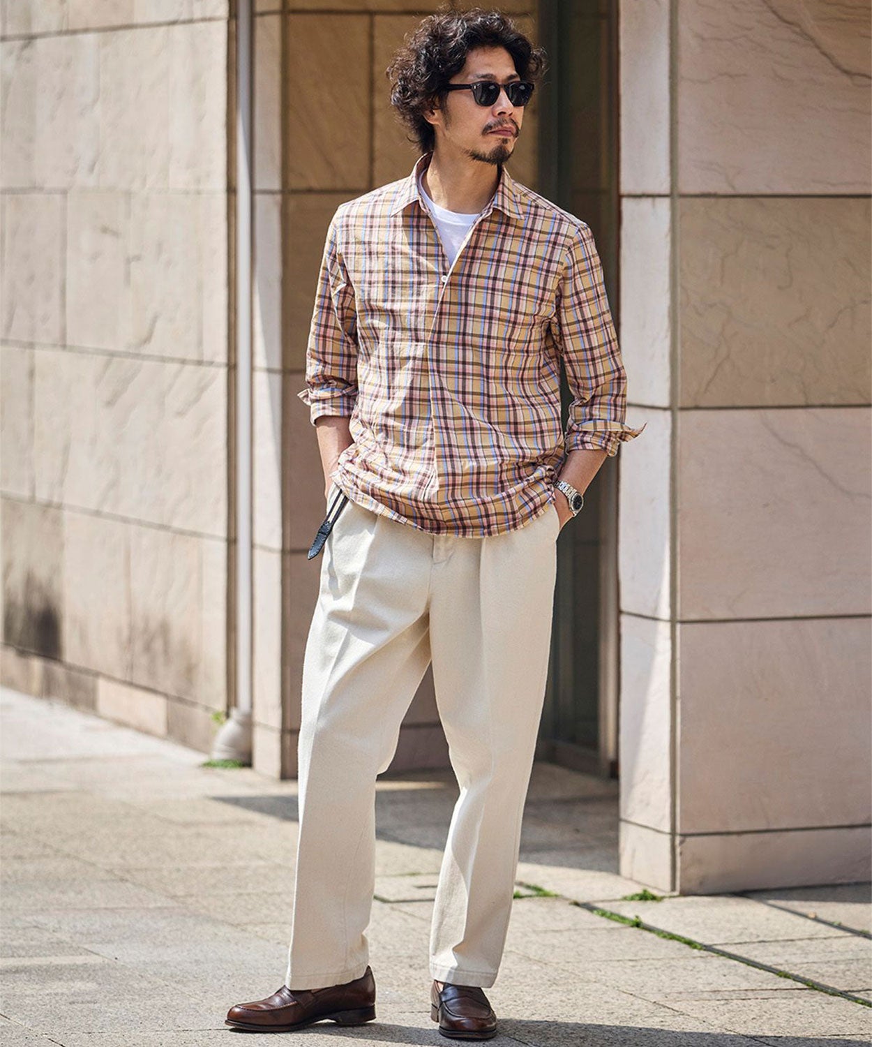 別注]プールサイドシャツ(マドラスチェック)(MEN) 全2色 | BRITISH MADE