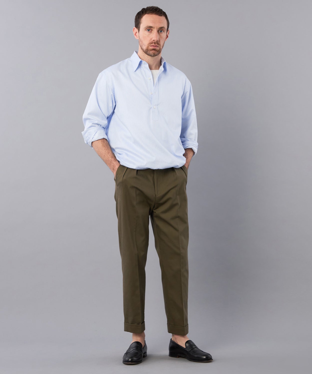 オフィサーパンツ/ポーツマス(コットンドリル)(MEN) 全1色 | BRITISH MADE