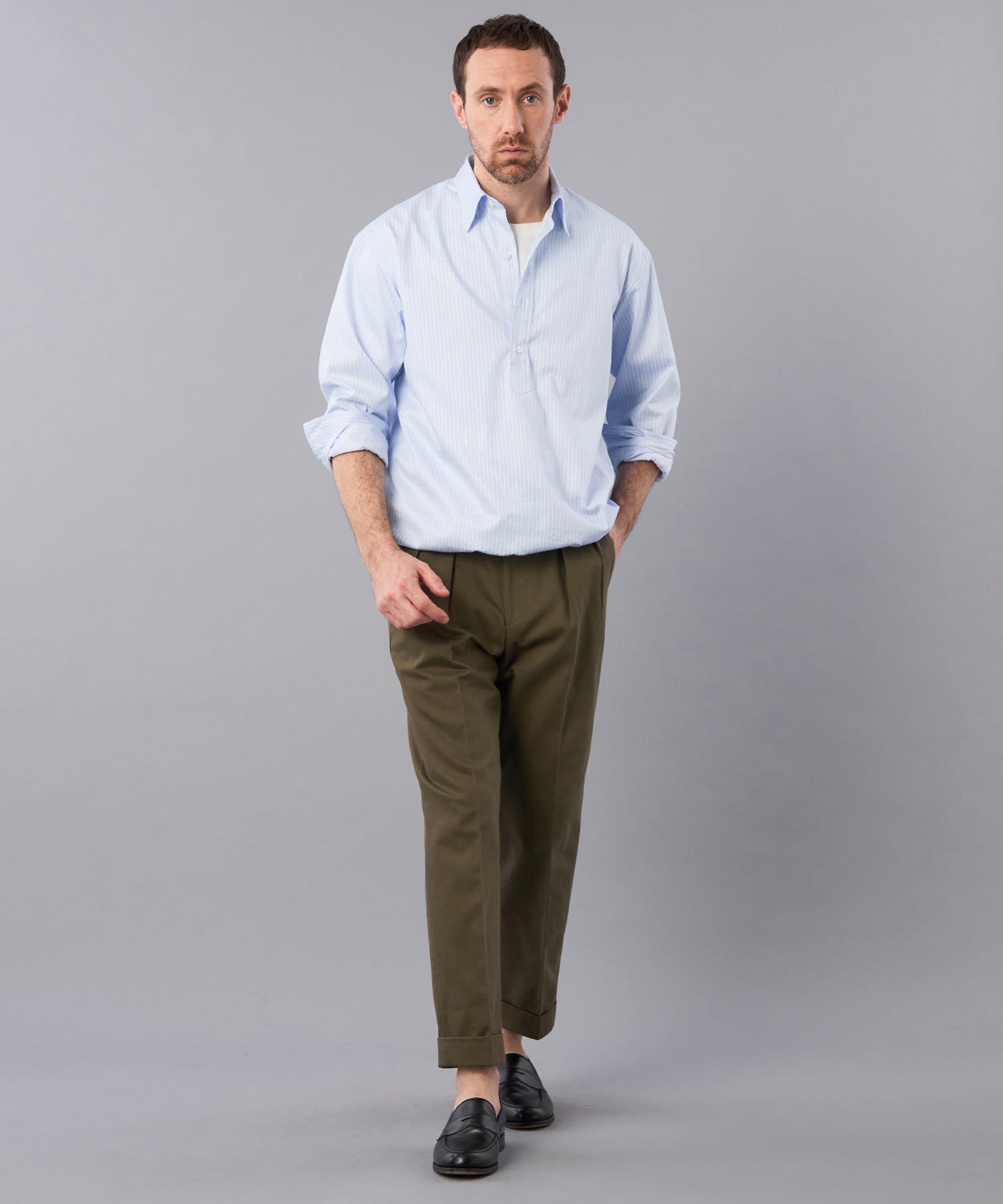 オフィサーパンツ/ポーツマス(コットンドリル)(MEN) 全1色 | BRITISH MADE