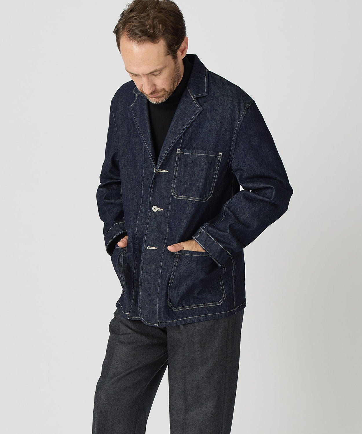カバーオールジャケット/ニューポート(デニム)(MEN) 全1色 | BRITISH MADE