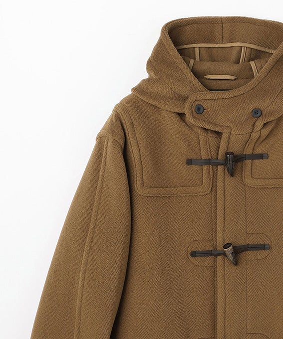 ヘリンボーンロングダッフルコート(ウール)(UNISEX) 全3色 | BRITISH MADE