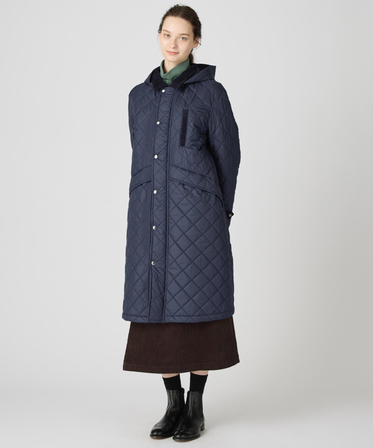 フーデッドキルティングコート(WOMEN) 全3色 | BRITISH MADE