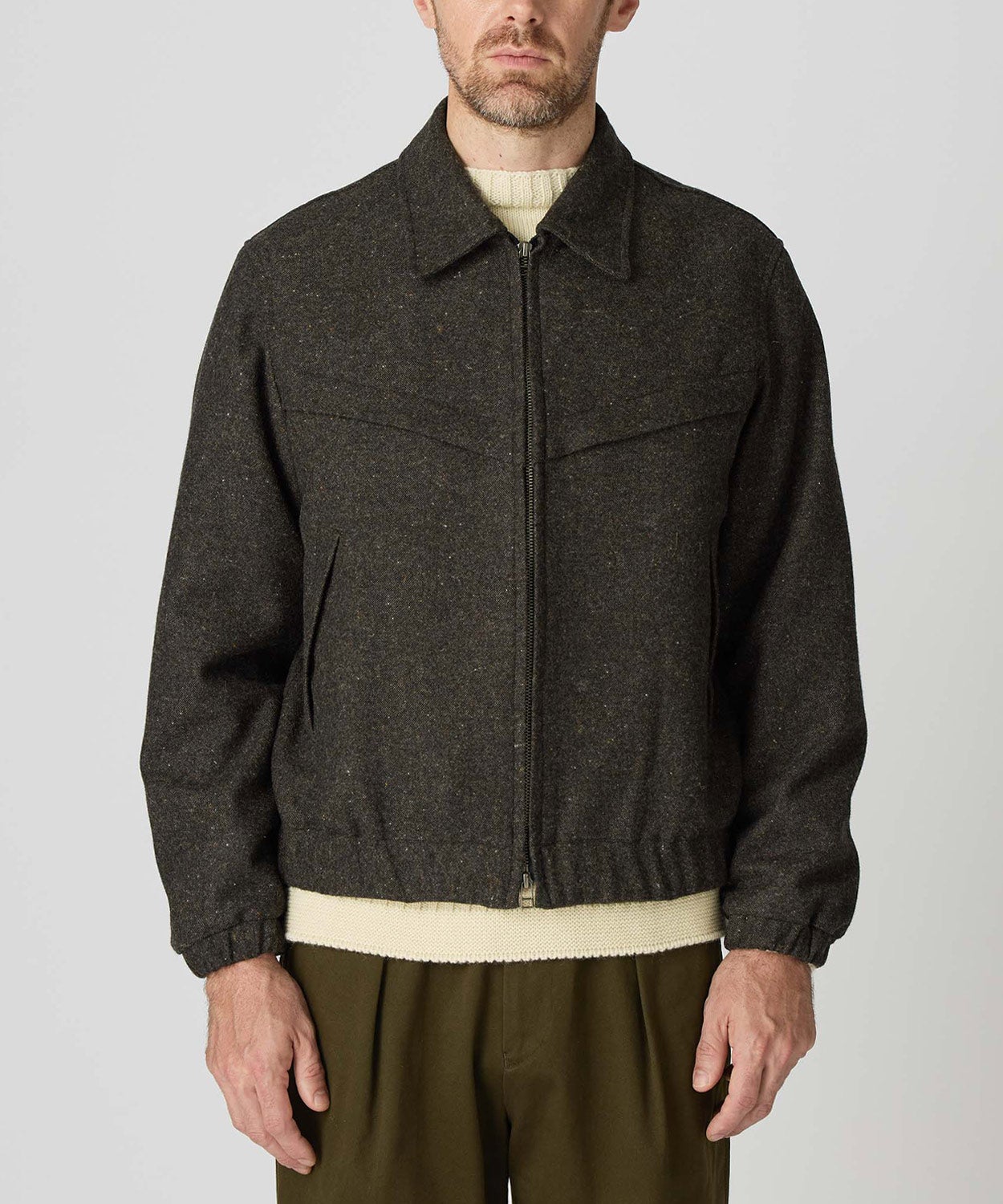 ショートブルゾン/ブラッドフォード(ネップ)(MEN) 全2色 | BRITISH MADE